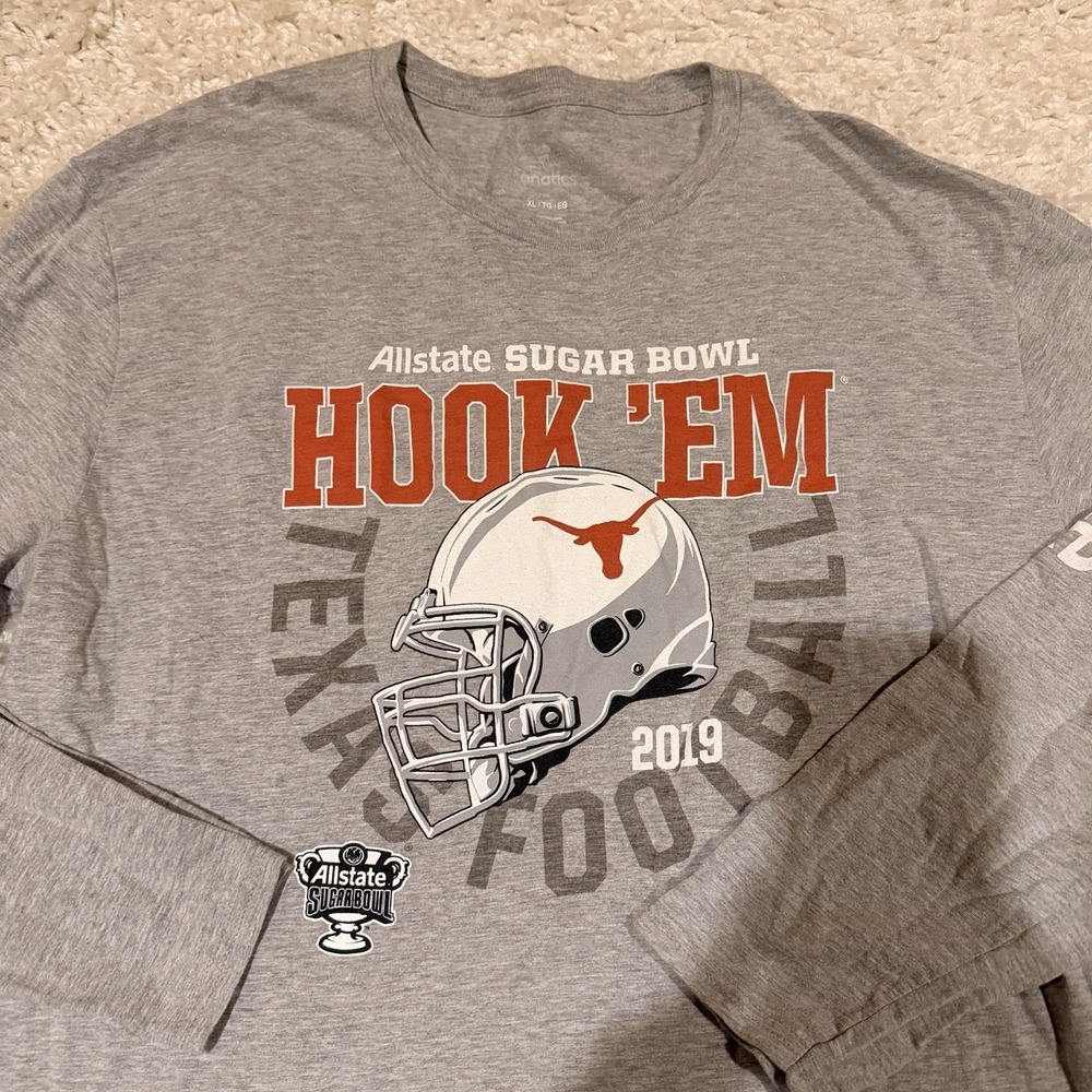 Mens Authentic Apparel Univ of Texas Longhorns NCAA Hook Em Horns Fanatics XL